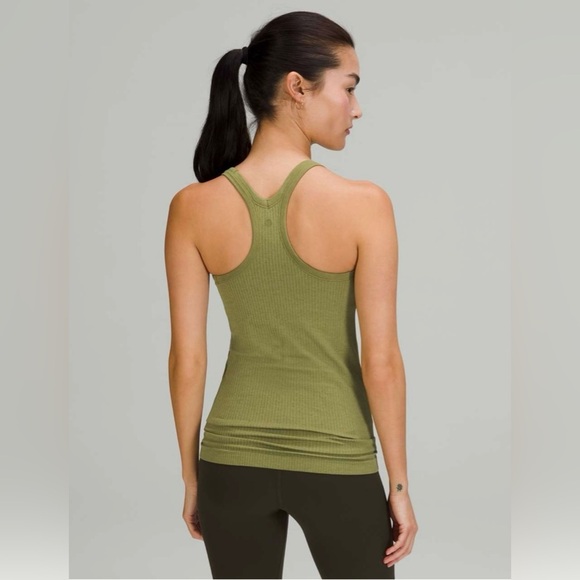 Lululemon Ebb to Street Tank Top in Bronze Green - Picture 2 of 7